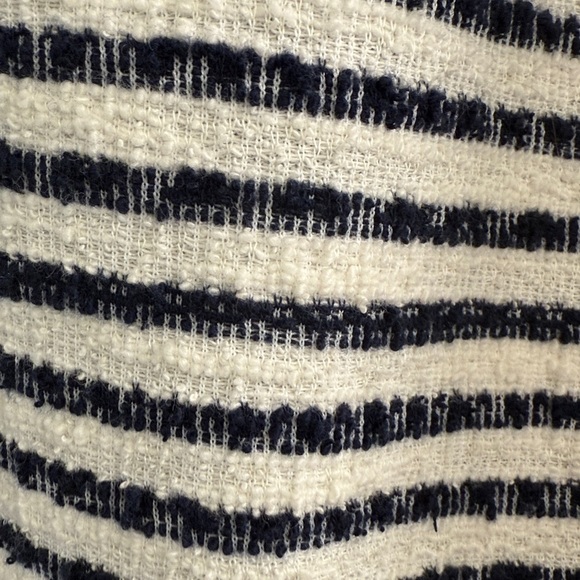 Green Envelope Navy and White Striped Top - Picture 3 of 5